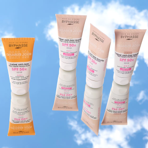 کرم ضدآفتاب و ضد چروک بی رنگ 50spf انواع پوست بایفاس 50 میل