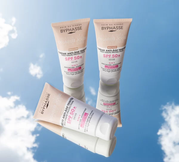کرم ضد افتاب رنگی مدیمspf50 انواع پوست بایفاس 50 میل - Image 3
