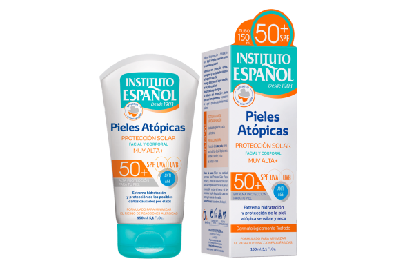 کرم ضدآفتاب SPF50 آتوپیک ضداگزما و ضدآلرژی پوست حساس و خشک اسپانول 150 میل