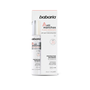 کرم روز فلوئیدی ضد چروک و ضد لک 50spf تخصصی صورت آنتی مانچس باباریا 50 میل