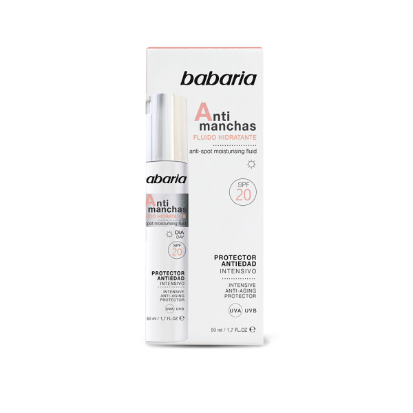 کرم روز فلوئیدی ضد چروک و ضد لک 50spf تخصصی صورت آنتی مانچس باباریا 50 میل