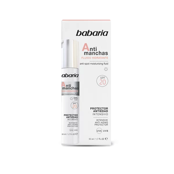 کرم روز فلوئیدی ضد چروک و ضد لک 50spf تخصصی صورت آنتی مانچس باباریا 50 میل