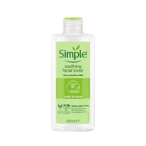 تونر ارایش پاک کن ملایم و التیام بخش پوست سیمپل simple حجم 200 میل ساخت لهستان