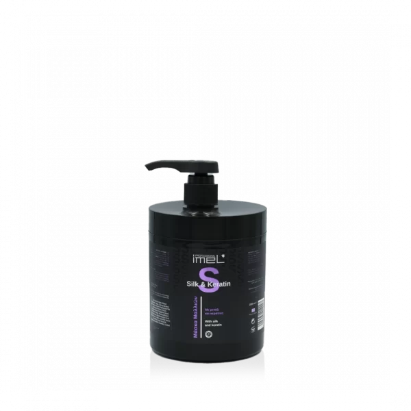 ماسک مو پمپی بدون سولفات و پارابن و سیلیکون ابریشم و کراتین مناسب موهای وز و شکننده ایمل 1000 میل