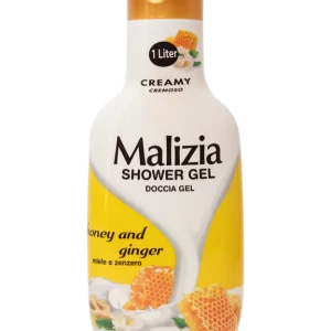 شامپو بدن مالیزیا Malizia زنجبیل عسل حجم 1 لیتر ایتالیا احیا کننده پوست