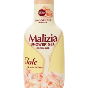 شامپو بدن مالیزیا Malizia پودر تالک حجم 1 لیتر ایتالیا تغذیه نرم و لطیف کننده پوست