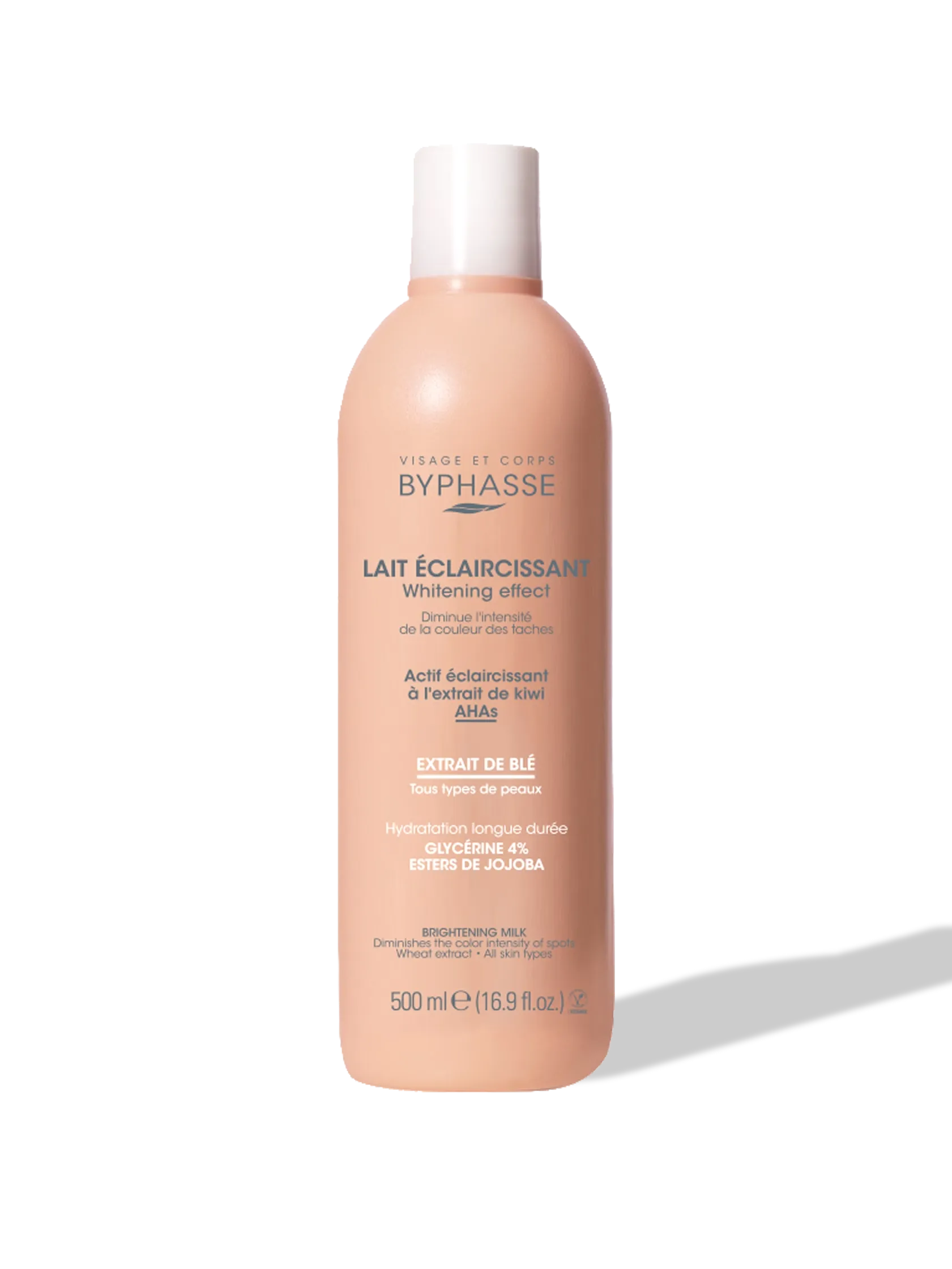 لوسیون بدن روشن کننده جو پمپی بایفاس BYPHASSE حجم 500 میل مناسب انواع پوست