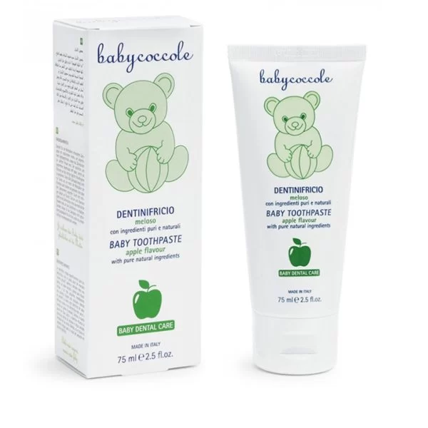 خمیر دندان با طعم سیب بی بی کوکول Baby Coccole حجم 75 میل