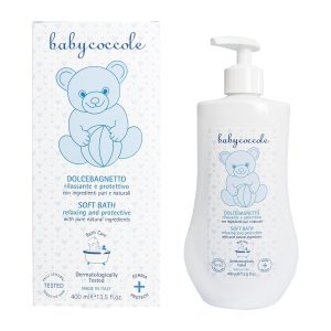 شامپو بدن بی بی کوکول ایتالیا Baaby-Coccoie حجم 400 میل مواد طبیعی وخالص و نرم کننده پوست