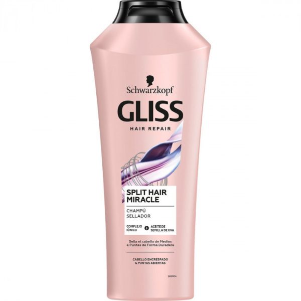 شامپو موی خشک میراکل گلیس GLISS حجم 370 میل تقویت و ترمیم کننده مو
