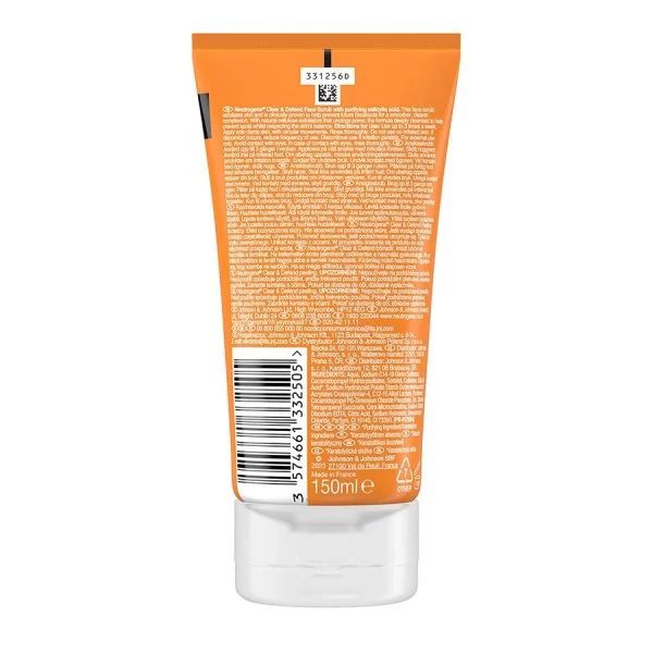 اسکراپ لایه بردار صورت و ضد جوش نوتروژینا Neutrogena حجم 150 میل - Image 3