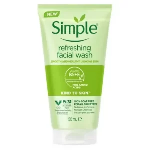 ژل شستوشوی صورت سیمپل Simple مدل refreshing حجم 150 میل