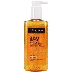 ژل میسلار پاک کننده ارایش صورت زرد چوبه مدل CLEAR SOOTHE نوتروژینا Neutrogena حجم 200 میل
