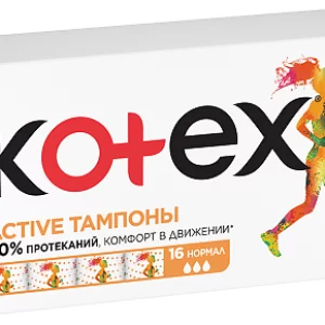 تامپون کوتکس Kotex مدل NORMAL بسته 16 عددی
