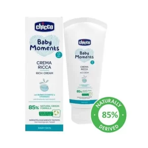 کرم مرطوب کننده پوست کودک چیکو chicco حجم 100 میل 85% ارگانیک