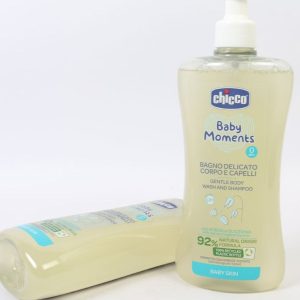 شامپو سر و بدن بچه چیکو chicco حاوی جو دو سر و گلسیرین گیاهی حجم 500 میل
