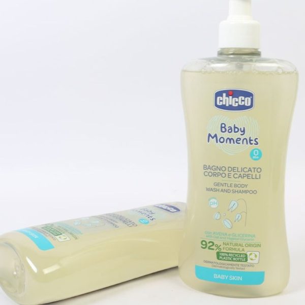 شامپو سر و بدن بچه چیکو chicco حاوی جو دو سر و گلسیرین گیاهی حجم 150 میل