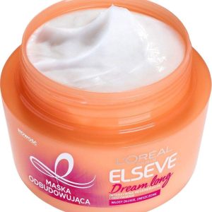 ماسک ترمیم کننده مو لورآل LOREAL فرانسوی حاوی کراتین گیاهی و روغن کرچک حجم 300 میل