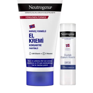 مرطوب کننده دست نوتروژینا Neutrogene 75 میل به همراه بالم لب SPE 20 نوتروژینا