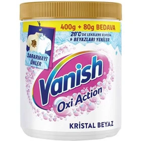 پودر لکه بر لباس ونیش Vanish مخصوص لباس های سفید حجم 480 گرمی